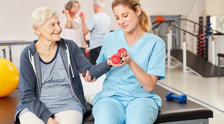 Hanteltraining Geriatrische Reha